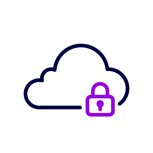 Piktogramm gesicherte Cloud genua Piktogramm gesicherte Cloud genua