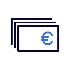 Pictogram of banknotes